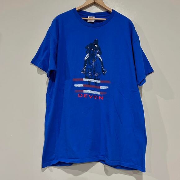 Vintage Devon Polo Two Sided Tee Shirt - Picture 1 of 6